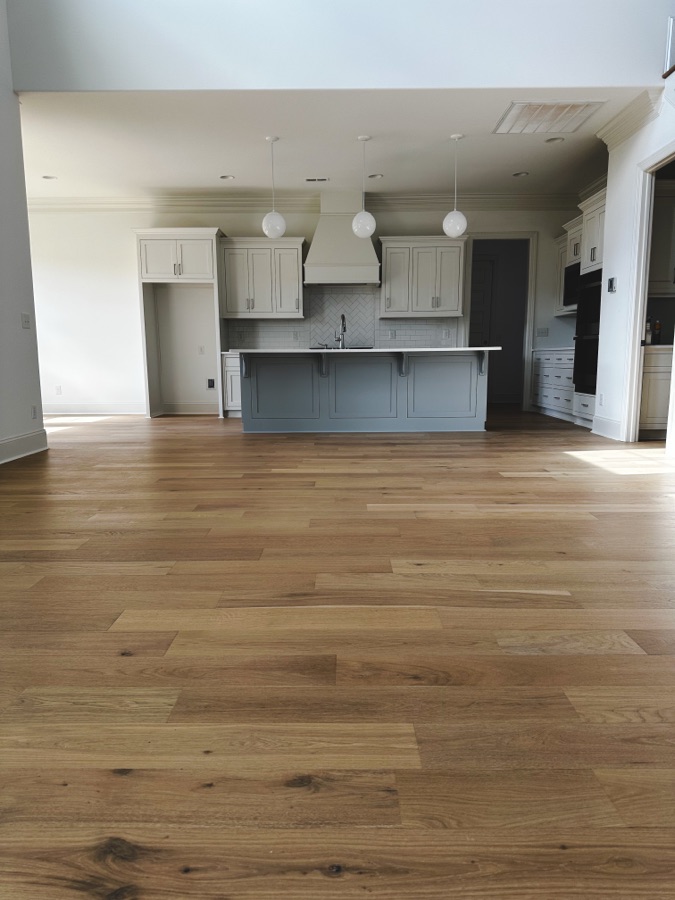 Hardwood floor installation